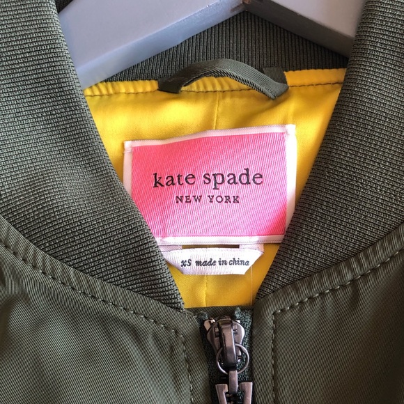 Kate Spade Bomber Peplum Fall Jacket gather frill - Picture 5 of 16